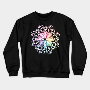 Ballet Pointe Shoe Pattern (Spectral) Crewneck Sweatshirt